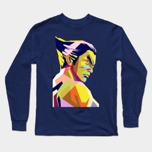 pop art retro game Long Sleeve T-Shirt